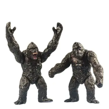 8,5 Cm Godzilla Vs. Kong Colelction Anime Postavy Model Ozdoby Pohyblivé Kloubu 2 Ks Simulace Zvíře, Gorila, Hračky pro Kluky Dárek