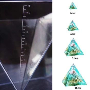 Kreativní Pyramida Stolní Ozdoby, Crystal Epoxidové Pryskyřice Formy Domácí Stůl Decortaion Odlévání Silikonové Formy Řemeslo DIY Šperky DropShip