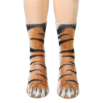 Bavlněné Leopard Tiger Bavlněné Ponožky Pro Ženy, Legrační Zvířecí Kawaii Ponožky Harajuku Roztomilý Ležérní Móda High Kotník Ponožky Muži Ženy