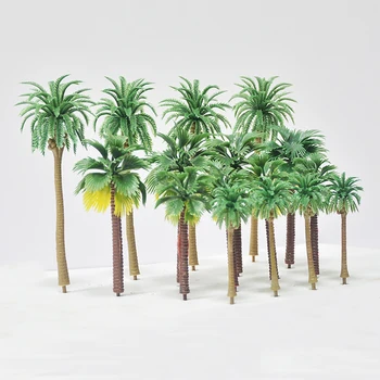 Model Stromy, Kokosové Palmy Stromu Rostliny Vlakové Rozložení, Diorama Dekory Příslušenství