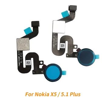 Originální Snímač Otisků prstů Flex Kabel Pro Nokia X5 TA-1109 Tlačítko Zpět snímačem Otisků prstů Flex Pro Nokia 5.1 Plus