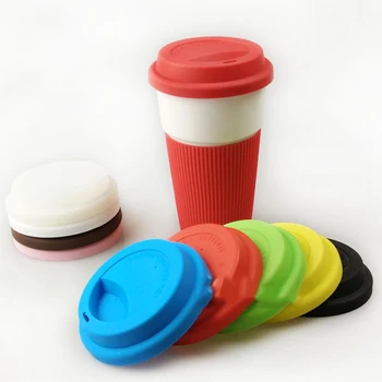 Silné Silikonové Cup Víčka Opakovaně použitelné Anti-prach Nepropustné Izolace Cup Kryt Kafe, Čaj, Pohár Tepelně odolné Bezpečné, Zdravé Silikonové Víko