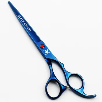 ČERNÝ RYTÍŘ Profesionální Kadeřnické Nůžky 7 Palcový Řezání Barber Nůžky Pet Nůžky Blue style S hřebenem
