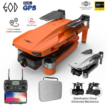 2021 Nové GPS Drone 4k Profesional 8K HD Kamera 2-Osy Gimbal Anti-Shake Letecké Snímkování Střídavý Skládací Quadcopter 1,2 km