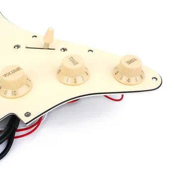 Náhradní Prodrátované HHH 3 Dual Coil Snímače 3ply 11 Otvory Pickguard W/ Hlasitost A Tón Ovládací Knoflíky Pro Fender ST Kytara Díly