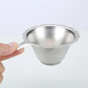 Z nerezové Oceli Double-vrstva Jemné Síťoviny Čaj Sítko Stříbrné Sítko na Čaj List, Nálevka, Filtrační Kuchyňské Nářadí Čaj Sítka Teaware Domů