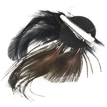 Cute Peacock Feather Hair Clip