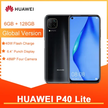 HUAWEI P40 Lite 6GB, 128GB Smartphone Globální Verze 48MP AI Quard Fotoaparát 6.4