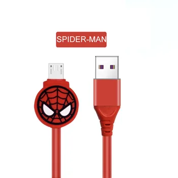 Spider Iron Man, Kapitán Amerika Sheld pro Android Mobilní Telefon USB Nabíjecí Kabel, Micro USB Kabel Rychlé Nabíjení USB Datový Kabel