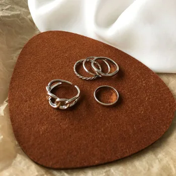 Řetěz Kovový Prst Více Kroužků pro Ženy, Kreativní Zlato Móda Zima Vintage Minimalistický Nastavitelný Otevřené Měděné Šperky Dárek