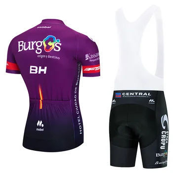 2021Team BURGOS Cyklistický Dres 20D Bib Set Letní Cyklistické Oblečení Horské Kolo Oblečení Cyklistické Oblečení MTB Cyklistické Oblečení
