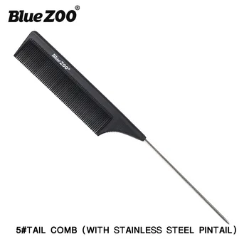Blue Zoo, Anti-Statické Vlasy Hřeben Carbon Bambusové Jehly Štětina Burr Vlasy Hřeben Kartáč 3-Dílná Sada Dárek pro Otce