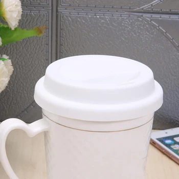 Silné Silikonové Cup Víčka Opakovaně použitelné Anti-prach Nepropustné Izolace Cup Kryt Kafe, Čaj, Pohár Tepelně odolné Bezpečné, Zdravé Silikonové Víko