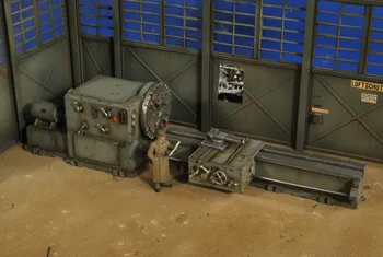 1:35 měřítku die-cast pryskyřice válečné scény model pryskyřice voják vojenský tábor výrobní stroje model sestavy včetně samolepek
