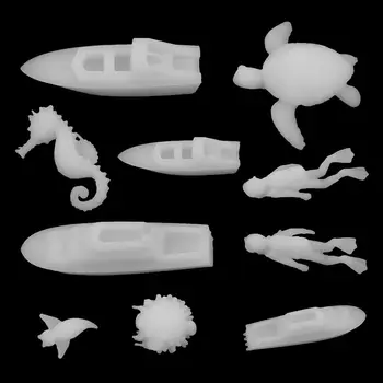 1 Balení 3D Mini Jelen Medúzy Epoxidové Pryskyřice Výplňový Materiál Houba Ocean Ozdoby Pryskyřice Řemesla Dělat Ručně vyráběné Dekorace