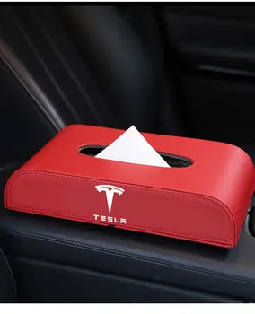 1 Ks modelové číslo3 Auto Styl PU Kvality Tkáně Box Pro Tesla Model 3 /X/Y/S 2021 Příslušenství Auto Pro Model Tři Nové