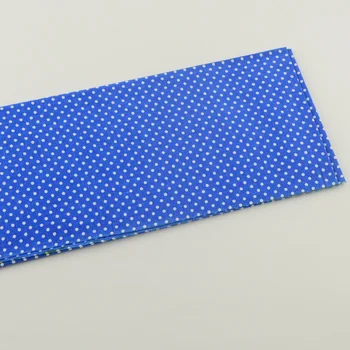 1 kus tečky vzory 50cmx50cm quitling patchwork tmavé obloze modré potištěné bavlněné tkaniny, pre-cut tuku čtvrtletí ložní prádlo domácí textilní