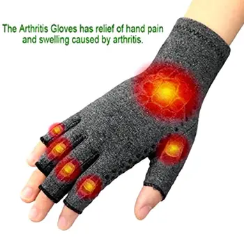 1 Pár Anti-slip Artritida Rukavice Artritické Bolesti Kloubů Rukavice Revmatoidní Zápěstí Masáže Úlevu Straně Ruky Rukavice Bolest G2A7