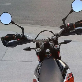 1 Pár Motocykl Boční Zrcátka 10mm Závit Pro Yamaha Honda Vysoce Kvalitní Zrcátka Příslušenství Snadná Instalace Černé