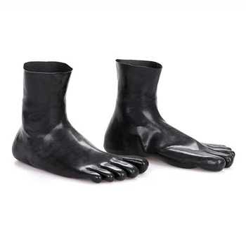 1 Pár Unisex Dámské Pánské Prstové Ponožky Klubu Jevištní Výkon, Kostýmy, Doplňky, Kotník Vysoké Latexové Krátké, Kotníkové Ponožky