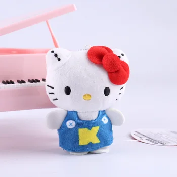 10 CM Kawaii Řada Sanrio Kitty Cat Pom Pom Purin Melodie Bad Badtz-Maru, Plyšové Hračky Přívěsek Klíčenka Dívky vánoční Dárek