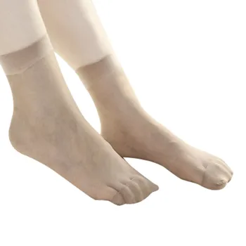 10 Párů Ženy Ultra Tenké Elastické Hedvábí Dívka, Krátké Punčochy Low Cut Kotník Ponožky Ropa Mujer Sexy Ponožky Korean Módní Nové 2021