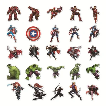 100 ks/set Zázraky Hračky Samolepky Avengers Anime Iron Man Na Kole Lednička Notebook Motocykl Graffiti Děti Dárek Cena