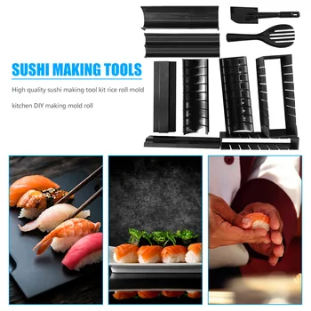 10pcs DIY Formy na Vaření Nástroje Sushi Kit Domácí Kuchyně Stroj Sushi Maker Sada Nářadí Gadgets Japonské Občerstvení, Potraviny Bazooka