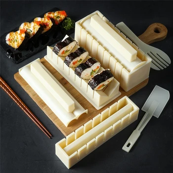 10Pcs/Set Sushi Maker Vybavení Kit,Japonská Rýže Míč Roll Dort Formy, Sushi Plísně Multifunkční Výrobu Sushi Nástroje