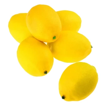 12 Ks Umělé Citrony Ovoce Modelu Falešné Citron Kuchyně, Party Dekorace Děti, Hračky, Fotografie, Rané Učení Dárky