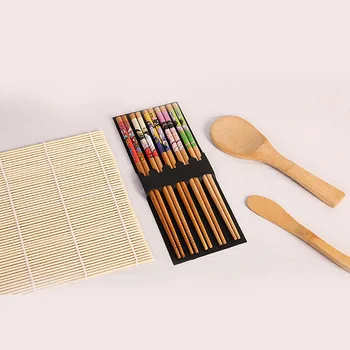 13 Ks/Set DIY Bambus Sushi Maker Set Sushi Závěs Rýže na Výrobu Suši Kit Vaření Nástroje Roll Hůlky Lžíce Sushi Blade
