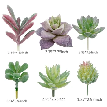 16 Ks/set Umělé Šťavnaté Hrnou Zelené Rostliny Mini Rostliny Bonsai Domů Zahradní Dekorace Falešné Rostliny DIY Dekorace