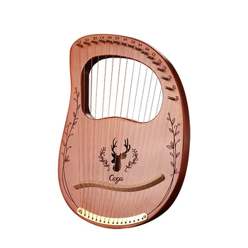 16-String Harfa Mahagon Xylofon Nástroj, Tělo, Nástroj, 19-String Ladění Klíče