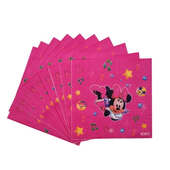 1ks Růžové Minnie Mouse Zásoby Strany Ubrus Laskavost, Děti, Dívky Narozeniny Ubrusy Party Festival Dekorace Party Dodávky