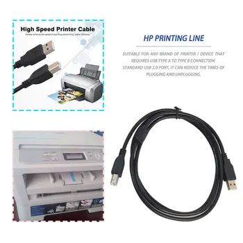 2017 Nové 1,5 m, 3m, USB 2.0 AM-BM vysokorychlostní Kabel Vést k B Dlouhý Černý Stíněný Kompatibilní Tiskárny Skenery Pevného Disku Stabilní