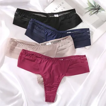 2020 Bezešvé Tanga Sexy Průhledné Krajky Ženy, Kalhotky, Ženy, Tanga Kalhotky Ženské spodní Prádlo Ladies T-Back spodní Prádlo M-XL