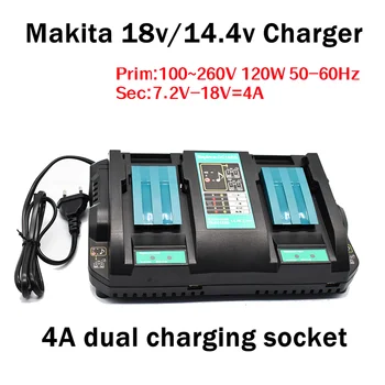 2021 Bl1860 dobíjecí lithium ion baterie, 18 V, 18000 MAH, Makita 18 V, bl1840, bl1850, bl1830, bl1860b, LXT 400 + nabíječka