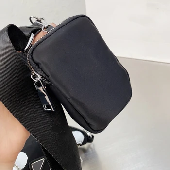 2021 dámy černé a bílé nylonové tři-v-jednom podpaží taška módní trend, tři-in-one rameno messenger bag podpaží taška