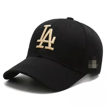 2021 Jaro Léto LA Black Cap Hat Bavlna Muži Baseball Čepice pro Muže, Ženy Kostí Pánská Čepice Snapback Hip-Hop Čepice Klobouky Masculino