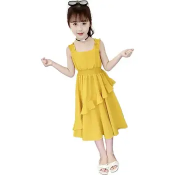 2021 Letní dívčí Šaty 12 dětské Oblečení 11 Oblečení 6 Princezna Strana 9 Letní Oblečení Nové Módní Šaty 7 Let