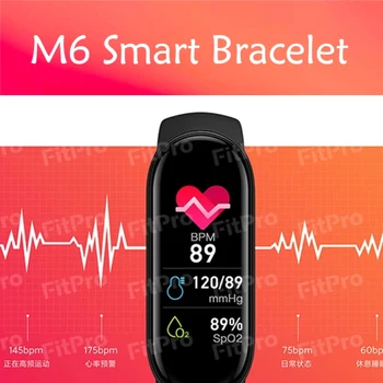 2021 M6 Smart Band Hodinky Ženy Muži Hodinky Monitor Krevního Tlaku Sportovní Fitness Náramek Pro Smartwatch Apple, Xiaomi Android