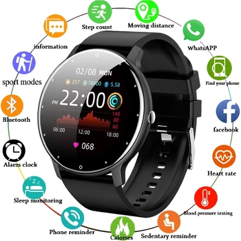 2021 Nové Muže Chytré Hodinky Real-time Activity Tracker Heart Rate Monitor Sport Ženy Chytré Hodinky Muži Hodiny Pro Android IOS Telefon