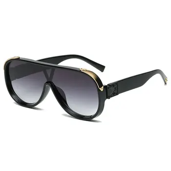 2021 Nové Módní Shield sluneční Brýle Pro Ženy, Cestování, Vintage Nadrozměrné Kámen, obilí sluneční Brýle Muži Uv400 Hip Hop V Brýle