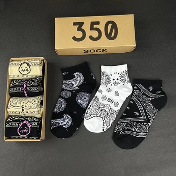 2021 Nové Ponožky Skate Nízké Ponožky Men Sport Travis Scott Kaktus Jack Šátky Ponožky Streetwear, Hip Hop 4 Párů/krabice