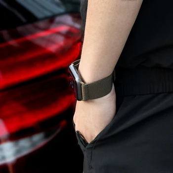 2021 Nový Elastický Nylon Solo Smyčky Popruh Pro Apple Watch Band Série 6 SE 5 4 44 mm 40 mm Watchband Pro iWatch 42mm 38mm Náramek