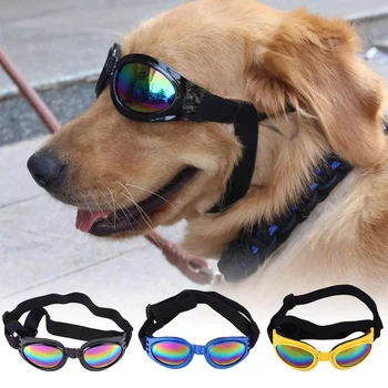 2021 Nový Pes, Kočka Příslušenství Pet Dodávky Pet Brýle 5 Barva Skládací Malý Střední Velký Pes, UV Ochrana sluneční Brýle