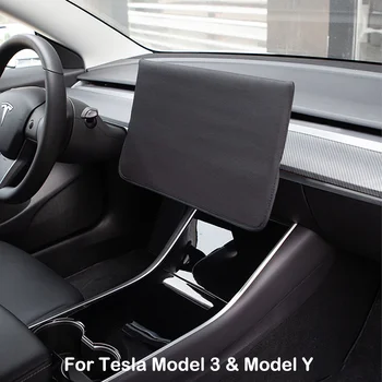 2021 Pro Tesla Model 3 Y Navigace Kryt Pouzdro Slip Na Slunečník Screen Protector Anti-Prach Vodotěsné Auto Styl Příslušenství