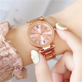 2021 Romantické ženy Ležérní hodinky Quartz hodinky z Nerezové Oceli Kapela Mramorová Popruh hodiny Analogové Náramkové Hodinky lady Zegarek Damski
