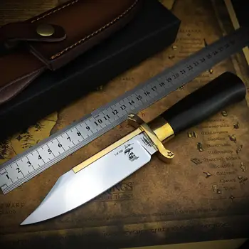2021 Rovný Nůž dřevěný handle440C Nůž Outdoor Camping Nože,taktické přežití, lovecké nástroje, bowie nůž Sbírání nůž