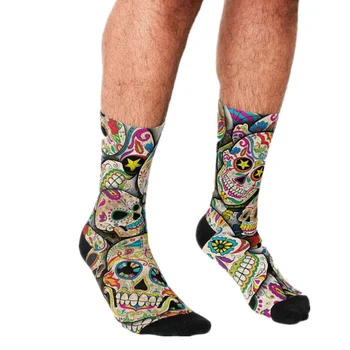 2021 Vtipné Ponožky Muži harajuku Video game controller pozadí, Gadgets bezešvé vzor Tištěné Rádi hip hop Muži Ponožky